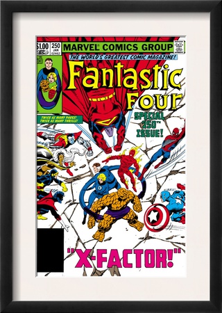 Fantastic Four #250 Cover: Gladiator by John Byrne Pricing Limited Edition Print image