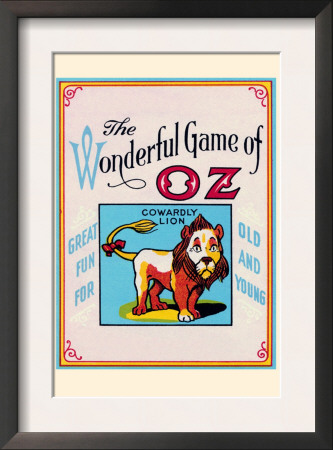 Thewonderful Game Of Oz - Cowardly Lion by John R. Neill Pricing Limited Edition Print image