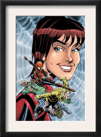 Spider-Girl #72 Cover: Spider-Girl, Parker And May by Ron Frenz Pricing Limited Edition Print image