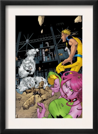 Exiles #58 Cover: Mimic, Sasquatch, Blink And Exiles by Mizuki Sakakibara Pricing Limited Edition Print image