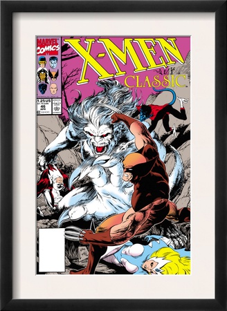 X-Men Classic #46 Cover: Wendigo, Wolverine And Nightcrawler by Steve Lightle Pricing Limited Edition Print image