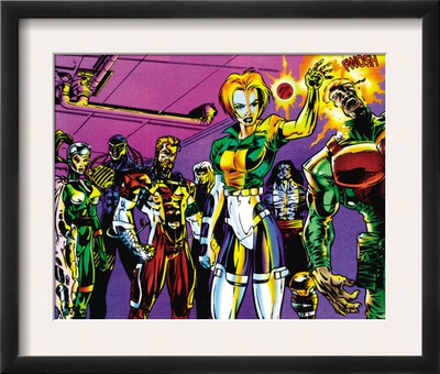The Official Handbook Of The Marvel Universe Teams 2005 Group: Argento by Paco Diaz Luque Pricing Limited Edition Print image