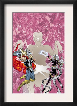 Contest Of Champions Ii #3 Cover: Thor And Storm by Michael Ryan Pricing Limited Edition Print image