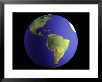 Globe, View Of South America by Matthew Borkoski Pricing Limited Edition Print image