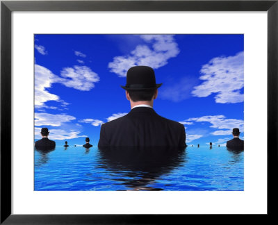 Businessman In Water by Chuck Carlton Pricing Limited Edition Print image