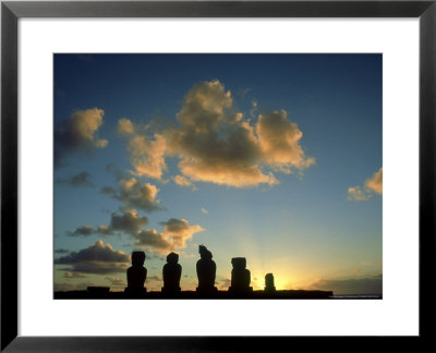 Ahu Vai Uri, Easter Island, Chile by Michael Brooke Pricing Limited Edition Print image