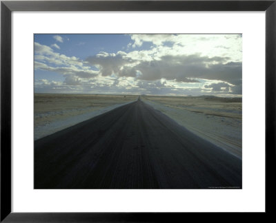 Western Desert Road, Egypt by Mike England Pricing Limited Edition Print image