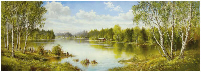 Lake In Masuren I by Helmut Glassl Pricing Limited Edition Print image