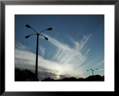 Mare's Tails, Clouds At Sunset & Lamp Post, Fl by Pat Canova Pricing Limited Edition Print image