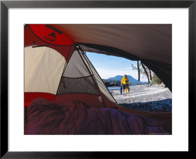 Setting Up Camp In The Cuttle Islets Near The Acous Peninsula, British Columbia, Canada by Mike Tittel Pricing Limited Edition Print image