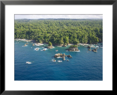 Aerial View Of Costa Ricas Osa Peninsula Coastline by Roy Toft Pricing Limited Edition Print image