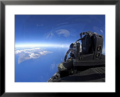 Us Air Force Captain Looks Out Over The Sky In A F-15 Eagle by Stocktrek Images Pricing Limited Edition Print image