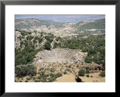 Greek Style Theatre At Lycian City Of Pinara, Near Kemer, Mugla Province, Anatolia, Turkey by Richard Ashworth Pricing Limited Edition Print image