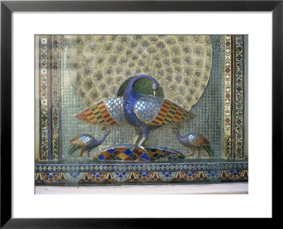 Glass Mosaic Peacock Dating From The Late 19Th Century, In City Palace, Udaipur, India by Richard Ashworth Pricing Limited Edition Print image