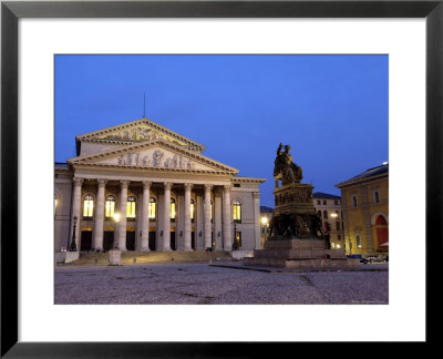 Max-Joseph-Platz At Night, Munich, Germany by Gary Cook Pricing Limited Edition Print image