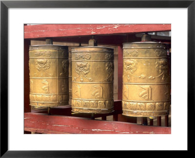 Religious Prayer Wheels, Ulaan Baatar, Mongolia by Bill Bachmann Pricing Limited Edition Print image