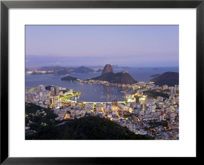 Botafogo And Sugarloaf Mountain From Corcovado, Rio De Janeiro, Brazil by Demetrio Carrasco Pricing Limited Edition Print image