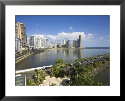 Panama, Panama City, Avenue Balboa And Punta Paitilla by Jane Sweeney Pricing Limited Edition Print image