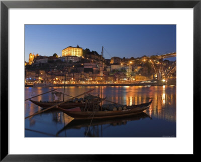 Ponte De Dom Luis I And Port Carrying Barcos, Porto, Portugal by Alan Copson Pricing Limited Edition Print image