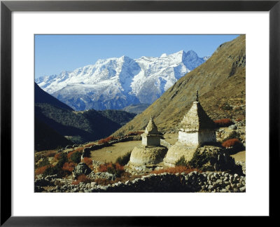 Stupas On The Path To Tengboche, Khumbu Himal, Himalayas, Nepal by James Green Pricing Limited Edition Print image
