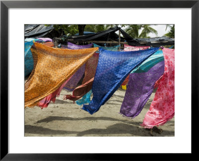 Colourful Beach Wraps For Sale, Manuel Antonio, Costa Rica by Robert Harding Pricing Limited Edition Print image