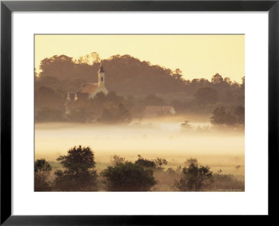 Grafrath Monastery In Fog, At Sunrise, Bavaria, Germany, Europe by Jochen Schlenker Pricing Limited Edition Print image