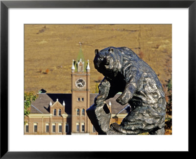Grizzly Bear Statue At University Of Montana, Missoula, Montana by Chuck Haney Pricing Limited Edition Print image