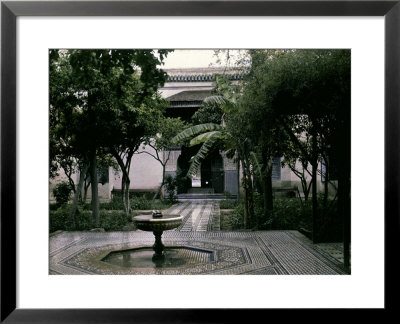 Garden Inside The Royal Palace In Marrakesh, Morocco by Henrie Chouanard Pricing Limited Edition Print image