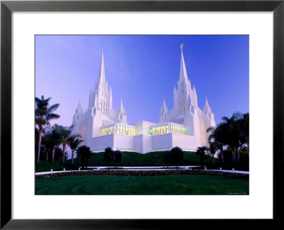 Mormon Temple, La Jolla, San Diego, California by Eddie Brady Pricing Limited Edition Print image