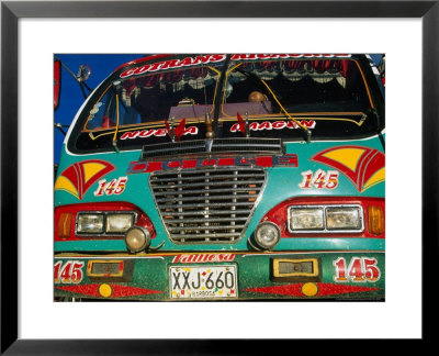 Colourful Old Bus On Plaza Mayor (Central Square), Villa De Leyva, Boyaca, Colombia by Krzysztof Dydynski Pricing Limited Edition Print image