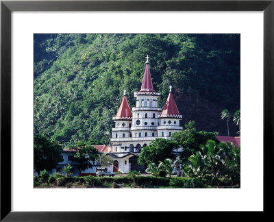 Sausau Church Amongst Trees, Sigave, Futuna, Wallis & Futuna by Tony Wheeler Pricing Limited Edition Print image