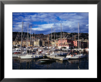 Yachts And Sailing Boats In The Historic Harbour, Genova, Liguria, Italy by Setchfield Neil Pricing Limited Edition Print image