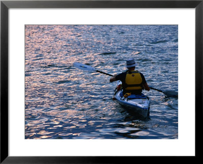 Kayaking From The Downtown Boathouse, New York City, New York, Usa by Angus Oborn Pricing Limited Edition Print image