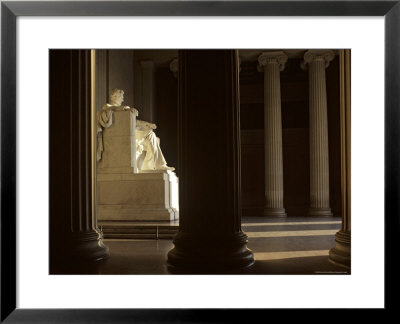 Sunlight Casts Shadows On The Lincoln Memorial, Washington, D.C. by Kenneth Garrett Pricing Limited Edition Print image