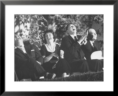 Ronald Reagan And His Wife With Actor Don Defore At An Anti Communist Rally by Ralph Crane Pricing Limited Edition Print image