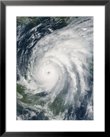 October 21, 2005, Hurricane Wilma Over Mexico by Stocktrek Images Pricing Limited Edition Print image