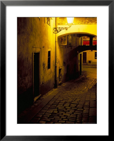 Bastova Street Is A Fine Example Of Historical Street In City's Old District, Bratislava, Slovakia by Richard Nebesky Pricing Limited Edition Print image