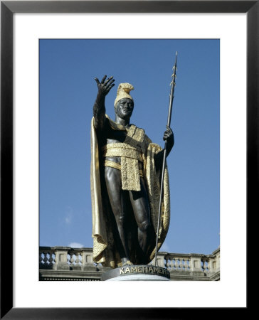 King Kamehameha Statue, Honolulu, Hawaii, Hawaiian Islands, Usa by Adina Tovy Pricing Limited Edition Print image