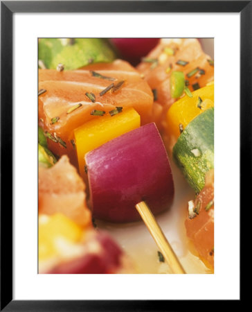 Salmon And Vegetable Kebabs by Peter Medilek Pricing Limited Edition Print image