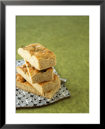 Focaccia Nera (Wholemeal Focaccia), Calabria, Italy by Sara Danielsson Pricing Limited Edition Print image