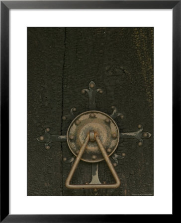 Door Lock Of Hopperstad Stave Church, Sogne Fjord, Vic, Norway by Russell Young Pricing Limited Edition Print image