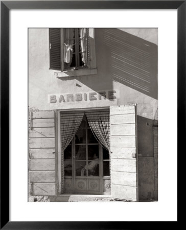 The Entrance To A Barber Shop by Vincenzo Balocchi Pricing Limited Edition Print image