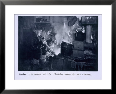 Oates And Meares At The Blubber Stove In The Stables, From Scott's Last Expedition by Herbert Ponting Pricing Limited Edition Print image