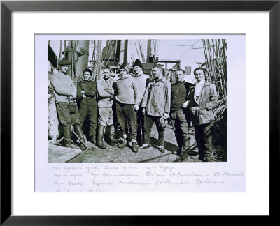 The Officers Of The Terra Nova Expedition by Herbert Ponting Pricing Limited Edition Print image