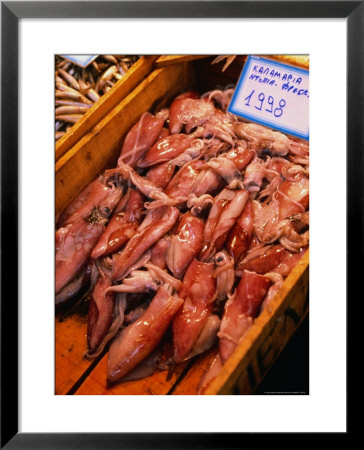 Calamari At Central Market, Athens, Attica, Greece by Alan Benson Pricing Limited Edition Print image