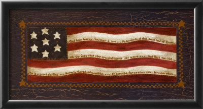 Flag With Lyrics by Jo Moulton Pricing Limited Edition Print image