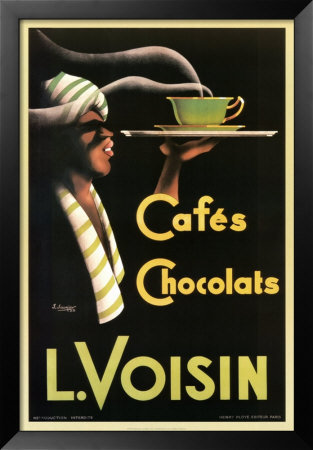 L. Voisin Cafes & Chocolats, 1935 by Noel Saunier Pricing Limited Edition Print image