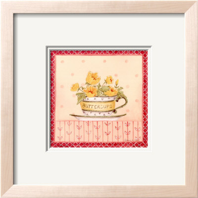 Floral Teacup I by Katharine Gracey Pricing Limited Edition Print image