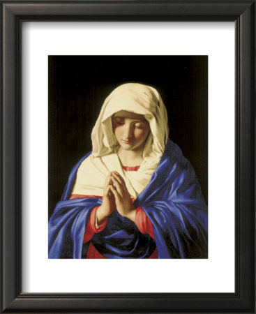 The Virgin In Prayer by Giovanni Battista Salvi Da Sassoferrato Pricing Limited Edition Print image