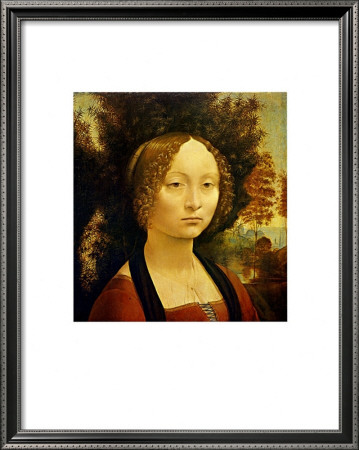 Portrait Of Ginevra De'benci. C.1478-1480 by Leonardo Da Vinci Pricing Limited Edition Print image